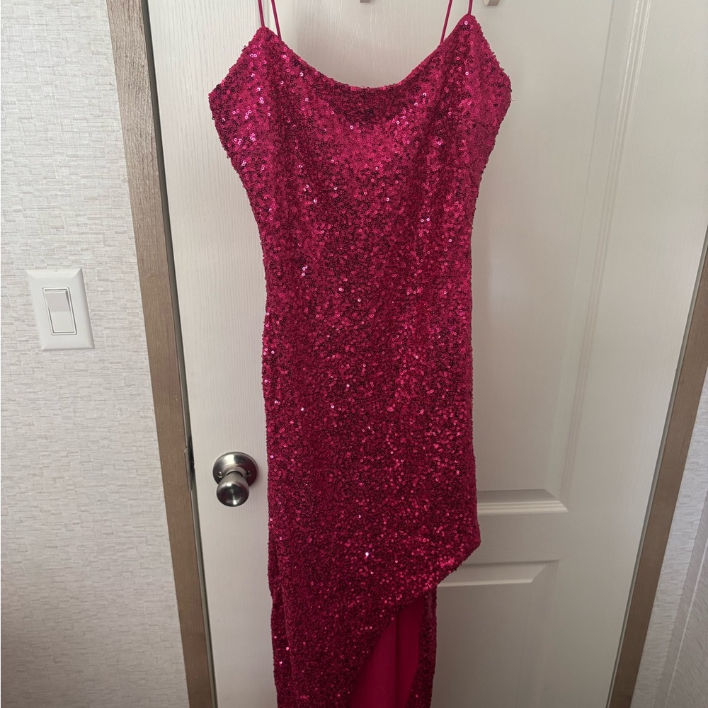 Sparkling Pink Sequin Dress